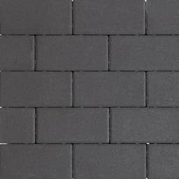 Design brick 6 cm black mini facet komo 1