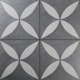 MBI GeoCeramica 60x60x4 cm Ambiente Flower Antraciet 1