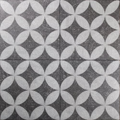 MBI GeoProArte Flowers 60x60x4 cm Dark Grey Flower (beschikbaarheid op aanvraag)