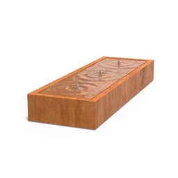 Adezz watertafel vierkant cortenstaal 80x80x40 cm 2