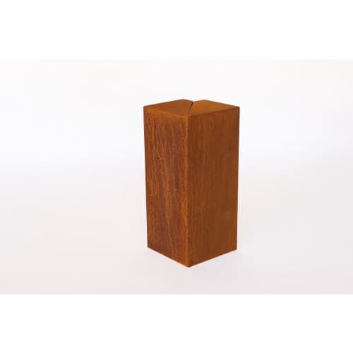 Stalen Overzetstuk muurelement hoek 17/17x30x12,8 cm Corten