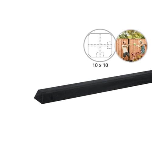 Betonplaat glad 3,5x24x180 cm antraciet ongecoat