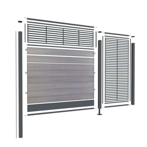 terras & trends Fence deco-profiel trellis verticaal 88x182 cm RAL7016 (1009)