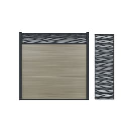 terras & trends Fence deco-profiel lamia verticaal 58x182 cm RAL7016 1