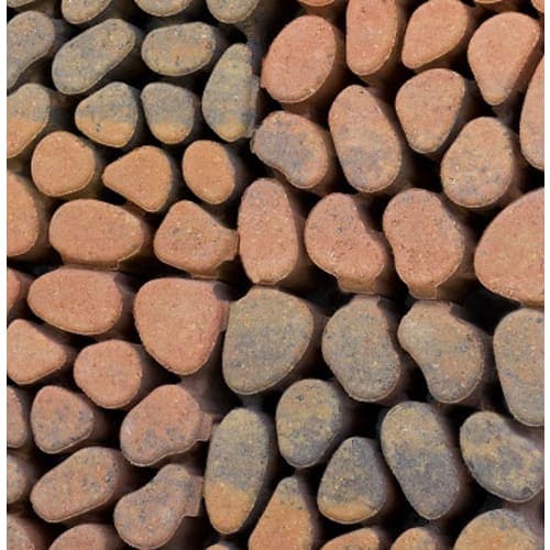 Keigrassteen 45x45x10 cm oud bruin