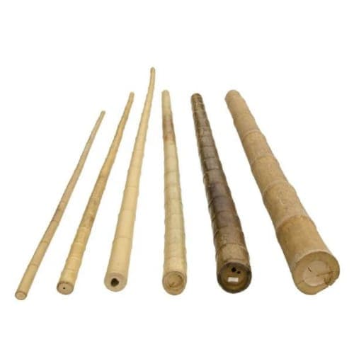 Bamboepaal naturel  200 cm dikte 8-10 cm