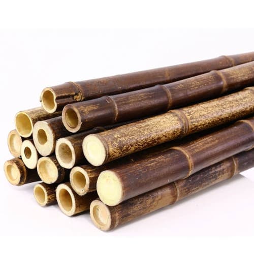 Bamboepaal donker 300 cm dikte 10-12 cm