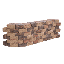 Pilestone trapez vorm 2 z ruw 23/17x21,5x10 cm gloria 1