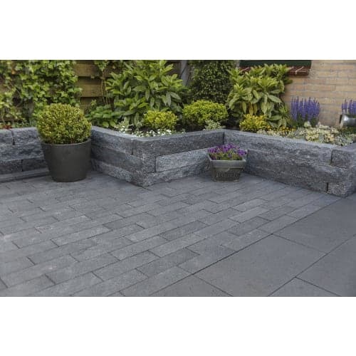 Palissade-stapelblok splitton 12x12x25 cm mount everest