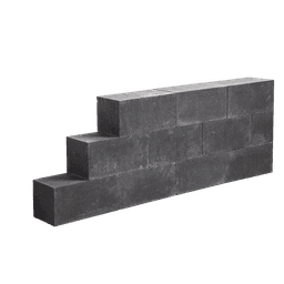 Lineablock ongetrommeld 15x15x30 cm black 1