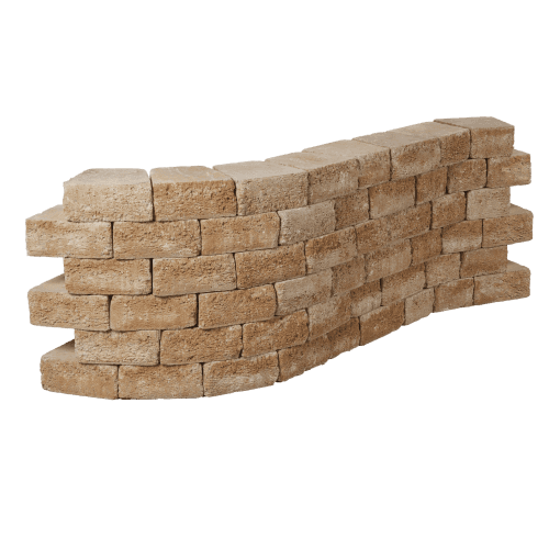 Pilestone trapez vorm 2 z ruw 23/17x21,5x10 cm mont blanc