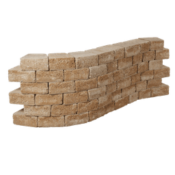 Pilestone trapez vorm 2 z ruw 23/17x21,5x10 cm mont blanc 1