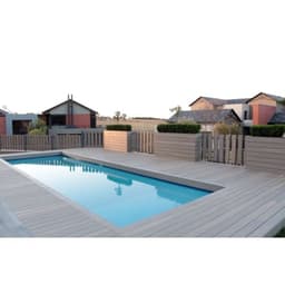 terras & trends Deck 400x13,8x2,25 cm ronde kamer licht grijs 2