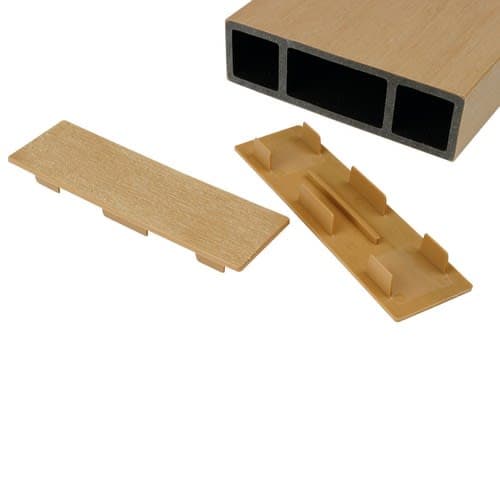 Brise soleil eindkap 4,2x14,5 cm cedar (6 stuks)