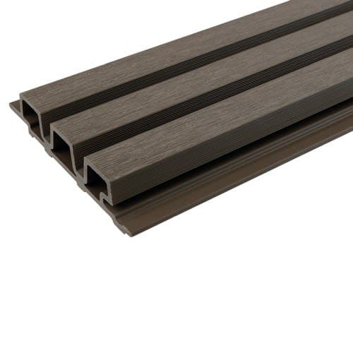 WPC WEO35 gardenwall licht grijs 390x3,3x17 cm (brandklasse E)
