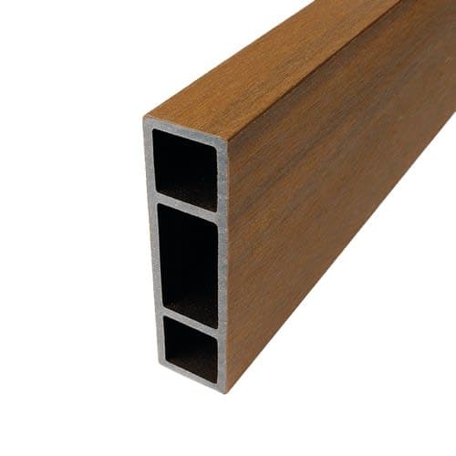 Brise soleil 4,2x14,5 cm teak e klasse FSC 100% lengte 390 cm