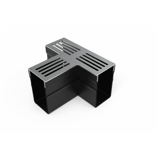 terras & trends drain 65/100 T-stuk met inox rvs rooster