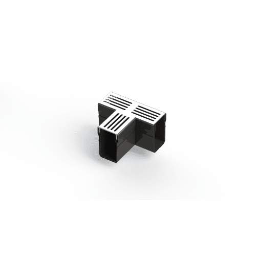 terras & trends drain 65/100 T-stuk met grijs aluminium rooster
