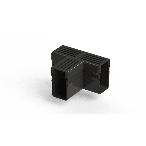 terras & trends drain 65/100 T-stuk met zwart aluminium rooster