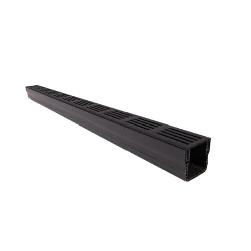 terras & trends drain mini 65/60 premium zwart aluminium rooster 1000 mm