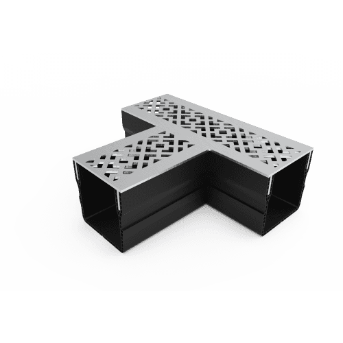 terras & trends drain mini 65/60 T-stuk met diamond rvs rooster