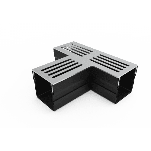 terras & trends drain mini 65/60 T-stuk met inox rvs rooster