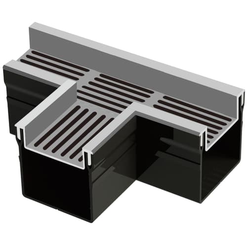 terras & trends topstone T-stuk met grijs aluminium rooster