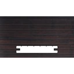 Bamboe melody 18x70 mm donker grof/glad-olie clip-kops tong + groef lengte 186 cm 2