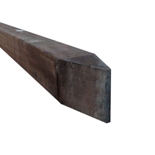 AV Hardhouten paal geschaafd gepunt 6,8x6,8x275 cm