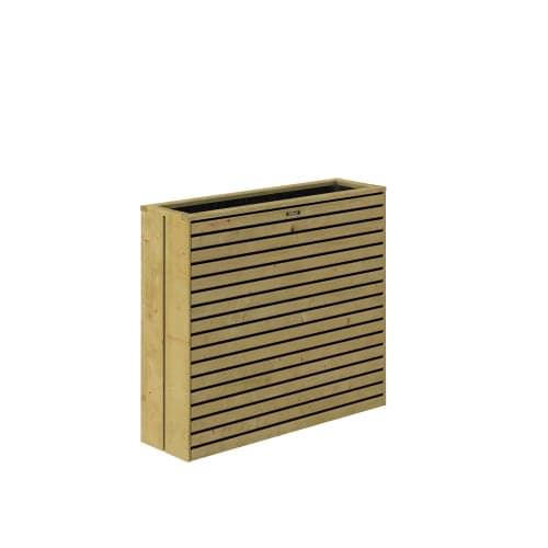 Terrasbloembak Elan Excellent 93x30x103 cm groen geïmpregneerd