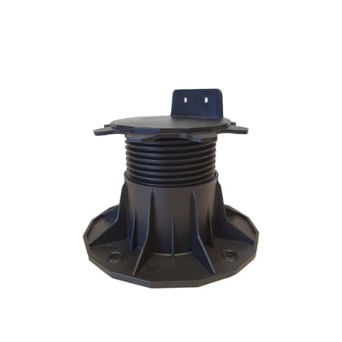 Kunststof balkdragers zwart verstelbaar 6,6 - 14,5 cm