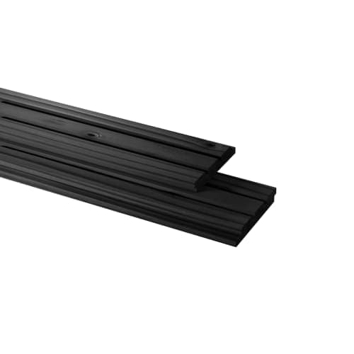 Vuren geschaafd triple profiel 2,2x14x500 cm zwart gedompeld