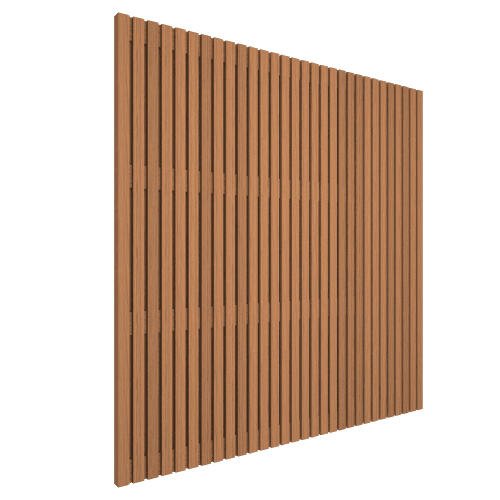 Thermovision Ayous geschaafd latten scherm recht horizontaal/verticaal 180x180 cm