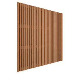 Thermovision Ayous geschaafd latten scherm recht horizontaal/verticaal 180x180 cm 1