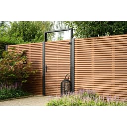 Thermovision Ayous geschaafd latten scherm recht horizontaal/verticaal 180x180 cm 4