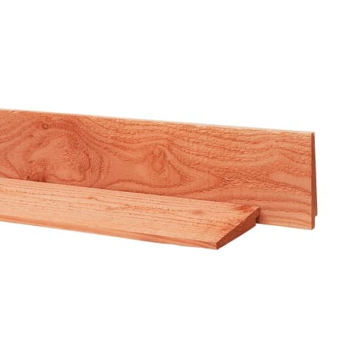 Douglas zweeds rabat 1 zijde geschaafd 1 zijde fijnbezaagd 1,1-2,7x19,5x500 cm onbehandeld
