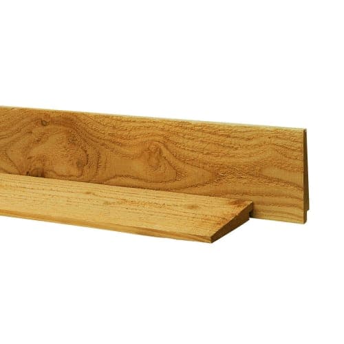 Douglas zweeds rabat 1 zijde geschaafd 1 zijde fijnbezaagd 1,1-2,7x9,5x500 cm groen geïmpregneerd