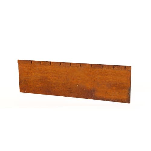 Stalen Kantopsluiting Single flex 300x10 cm (1,5 mm dik) Corten