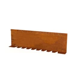 Stalen Kantopsluiting Single Flex FLG 300x10 cm (1,5 mm dik) Corten 2