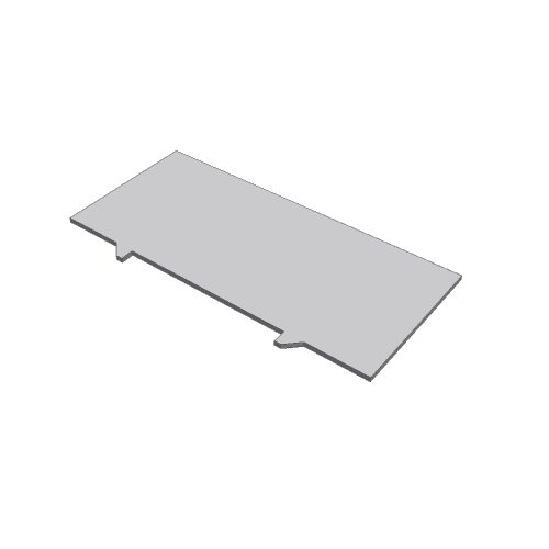 Vulplaat tbv verstelbare vloerdrager