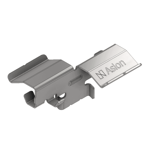 RVS clip - sponning ongelijk B (100 stuks)