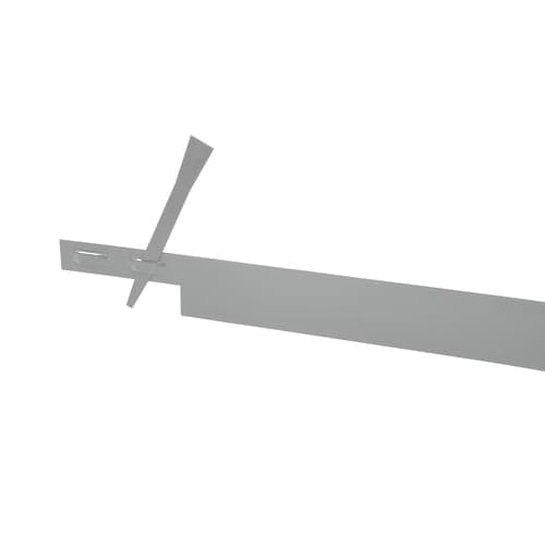 Mevosteel fast edge 225x15,2 cm incl. pennen rvs 2 mm