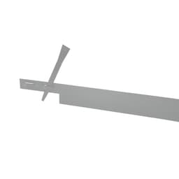 Mevosteel fast edge 225x15,2 cm incl. pennen rvs 2 mm 1