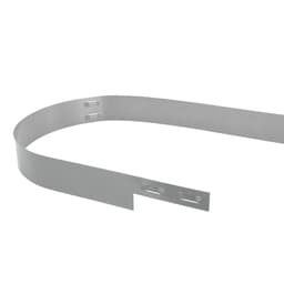 Mevosteel fast edge 225x15,2 cm incl. pennen rvs 2 mm 2