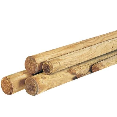 Boompaal 200 cm gefreesd geimpregneerd ø 4 cm gepunt