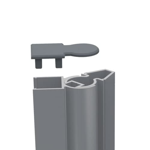 terras & trends Fence afdek-kap en schroeven voor hoekprofiel variabel