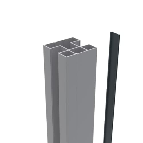 terras & trends Fence aluminium Klikprofiel 6x24 mm Lengte 234 cm RAL7016 tbv aluminium H paal lengte 190cm