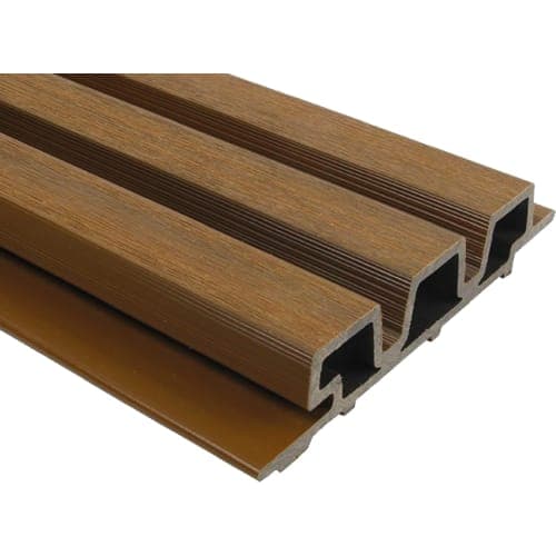 WPC WEO35 gardenwall teak 390x3,3x17 cm (brandklasse E)