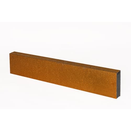 Stalen U-profiel ongelijkzijdig opsluitband 6 cm 220x4,6x19,6x6,4 cm Corten