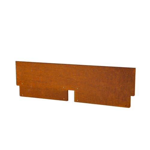 Stalen Kantopsluiting Double 300x16,5 cm (1,5 mm dik) Corten